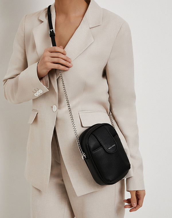 646-6124-602 Сумка женская и.кожа/текстиль черн, S, Mascotte