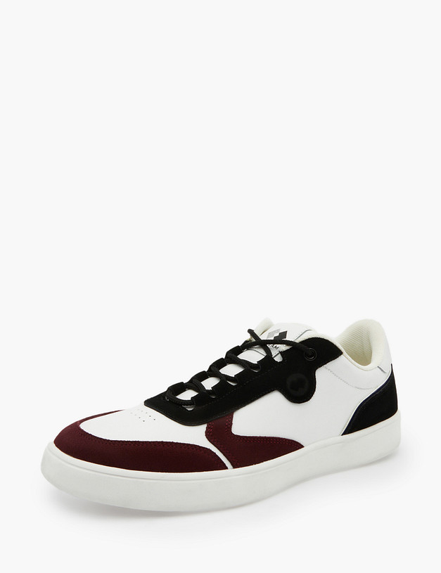 Белые мужские кроссовки с контрастными вставками MASCOTTE 189-3131325-0601 | ракурс 3