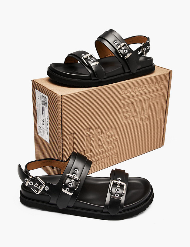 Черные женские сандалии MASCOTTE 234-611411-0102 | ракурс 7