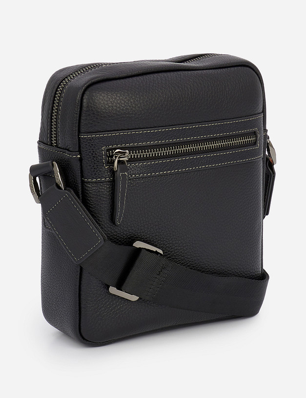 Черная мужская сумка MASCOTTE 604-1204-102 | ракурс 2 Черная мужская сумка MASCOTTE 604-1204-102 | ракурс 2