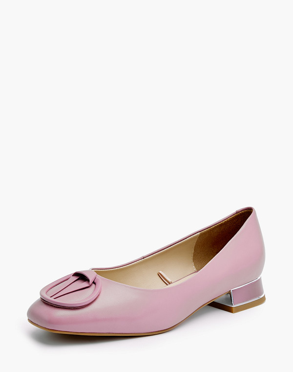 126-210511-6527M Туфли женские нат.кожа/нат.кожа розов., Mascotte