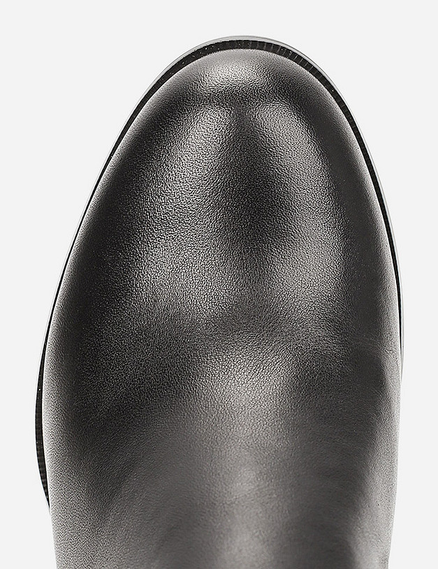 Черные женские сапоги на каблуке MASCOTTE 38-822522-0102 | ракурс 5