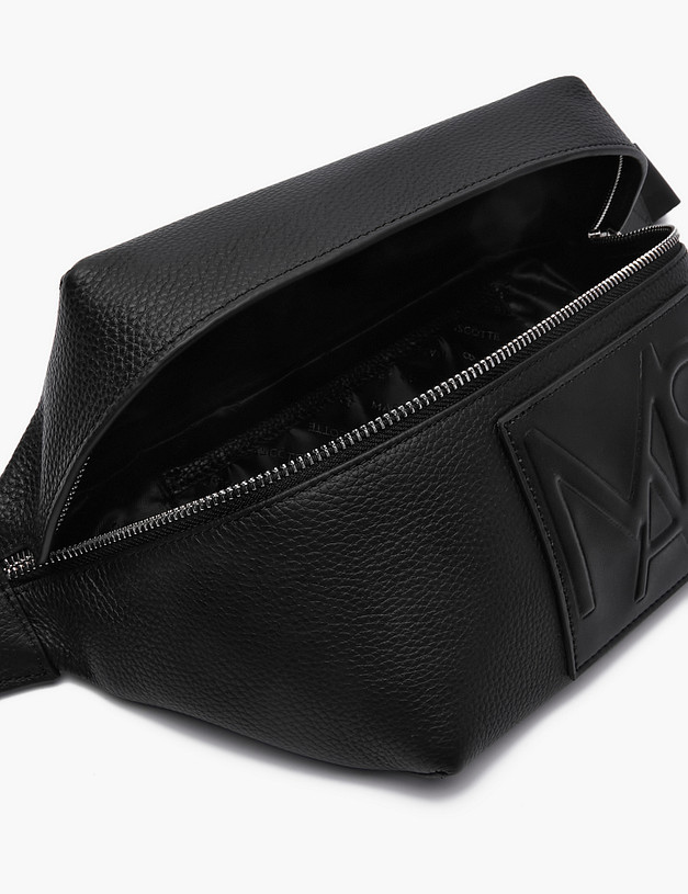 Черная женская сумка из натуральной кожи MASCOTTE 660-2130-102 | ракурс 4