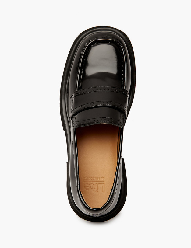 Черные женские лоферы из кожи MASCOTTE 58-412011-0102 | ракурс 4