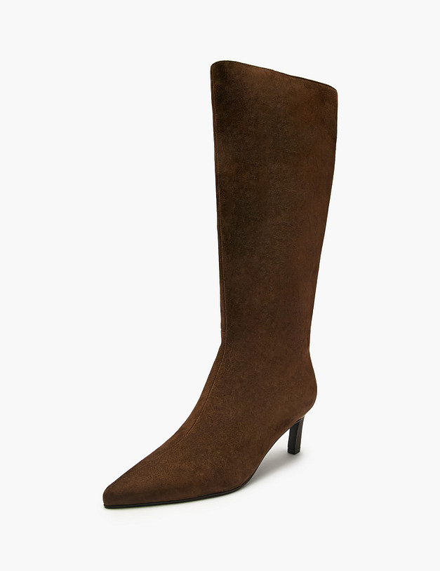 Коричневые женские сапоги MASCOTTE 233-521621-0609 | ракурс 2