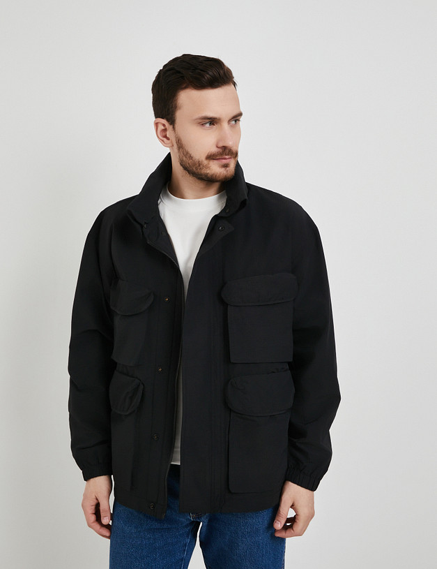 Черная мужская ветровка MASCOTTE 971-5115-2602 | ракурс 2