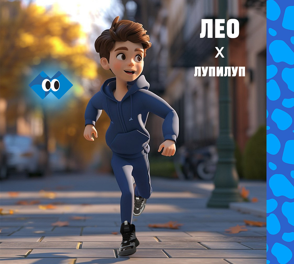Мальчик Лео и маскотикс Лупилуп