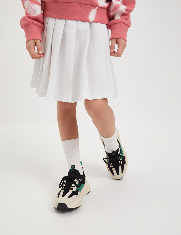 Молочные детские кроссовки с сетчатыми вставками MASCOTTE 234-413721-0604 | ракурс 8