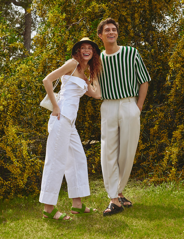 Белая женская сумка с плетеным дизайном MASCOTTE 610-4118-601 | ракурс 2