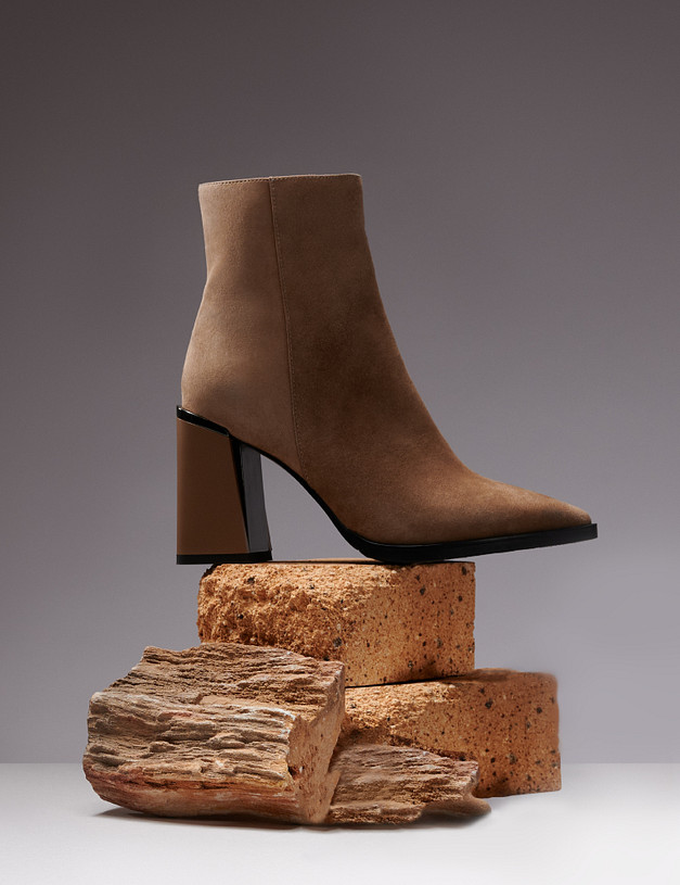 Бежевые женские ботильоны MASCOTTE 100-320821-3671M | ракурс 1