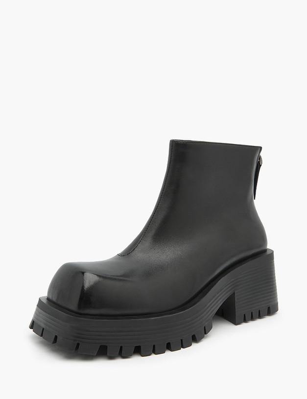 Черные женские ботильоны с квадратным мысом MASCOTTE 15-3204724-3100M | ракурс 2