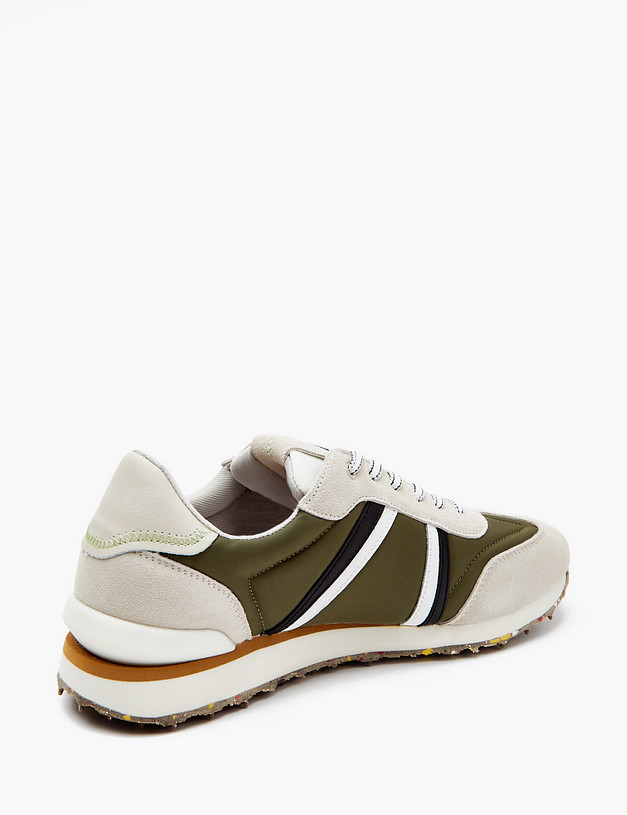 Зеленые мужские кроссовки MASCOTTE 189-3291121-0204 | ракурс 3