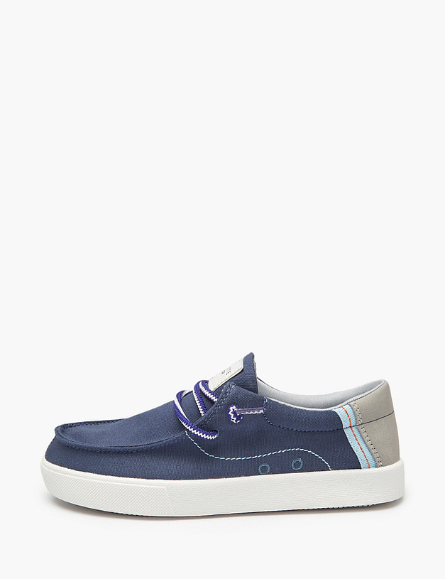 Синие топ-сайдеры для мальчиков MASCOTTE 18-411723-0203 | ракурс 2 Синие топ-сайдеры для мальчиков MASCOTTE 18-411723-0203 | ракурс 2