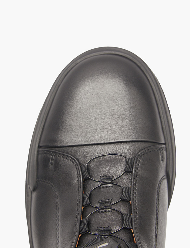 Черные мужские кеды с велюровой вставкой MASCOTTE 22-5111815-0102 | ракурс 4 Черные мужские кеды с велюровой вставкой MASCOTTE 22-5111815-0102 | ракурс 4