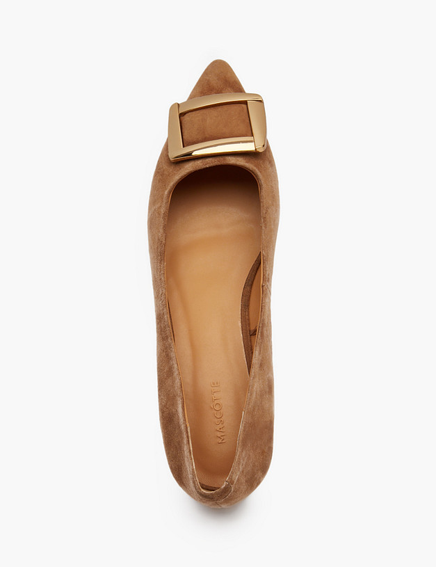 Коричневые женские туфли MASCOTTE 100-513911-0609 | ракурс 5 Коричневые женские туфли MASCOTTE 100-513911-0609 | ракурс 5