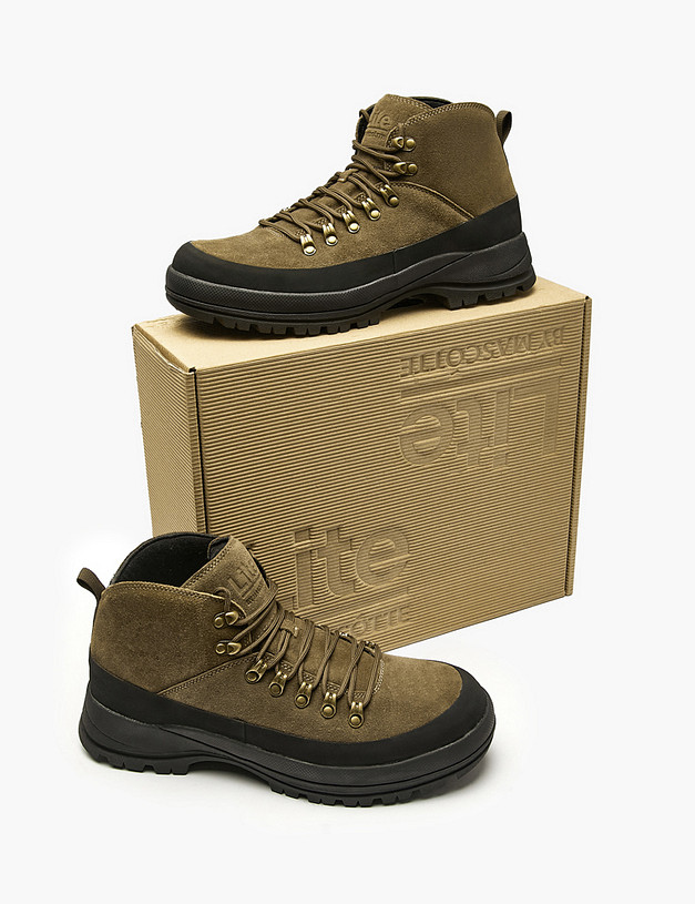 Мужские ботинки цвета хаки MASCOTTE 151-520221-0204 | ракурс 8