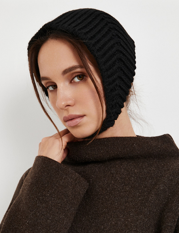 Черная женская повязка на голову MASCOTTE 781-5208-7502 | ракурс 1