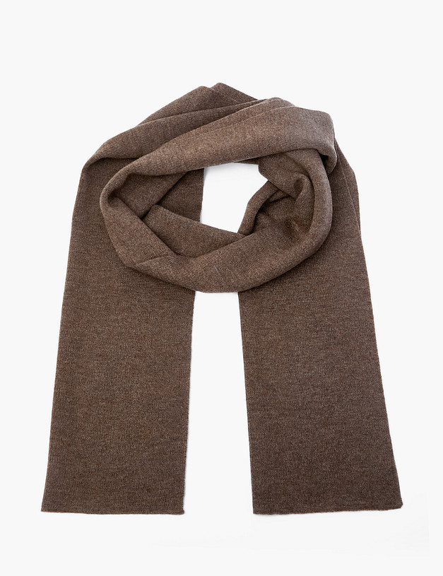 Коричневый мужской шарф MASCOTTE 766-2202-509 | ракурс 2