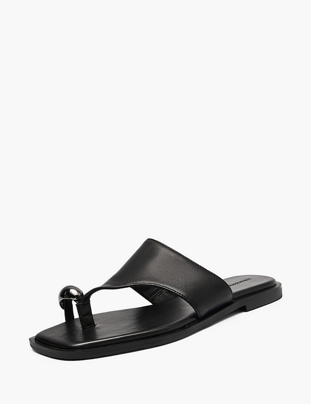 Черные женские сабо MASCOTTE 233-615111-3501M | ракурс 2