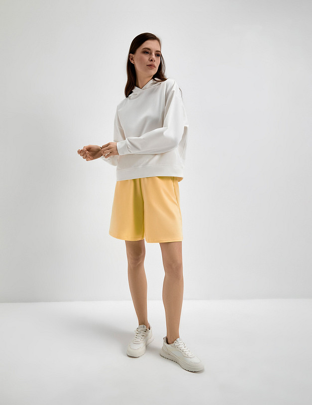 Белое базовое женское худи MASCOTTE 790-3109-2601 | ракурс 2