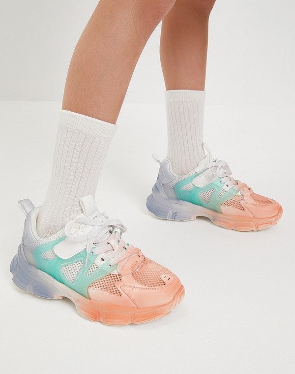 234-413821-0612 Полуботинки для активного отдыха девичьи и.кожа-ПВХ/текстиль мульти-зелен, Mascotte JUNIOR