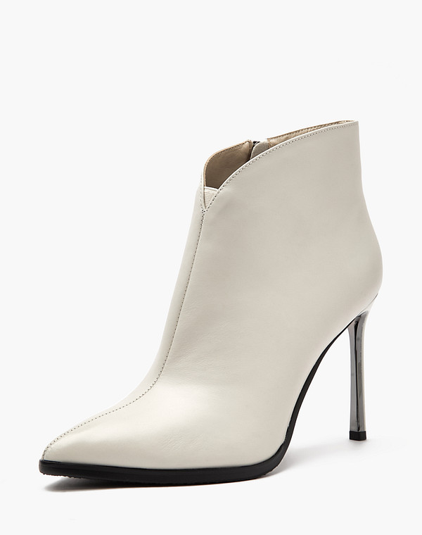 100-410121-7115M Ботинки женские нат.кожа/ворсин молочн, Mascotte