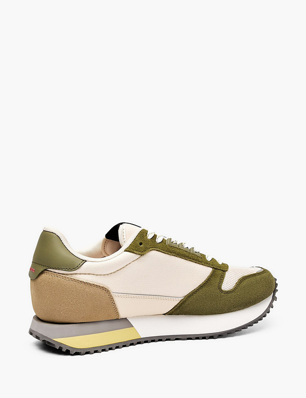 Молочные мужские кроссовки MASCOTTE 181-512122-0204 | ракурс 3