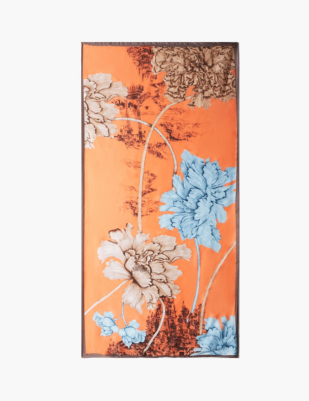 Оранжевый женский платок MASCOTTE 730-2105-2413 | ракурс 2