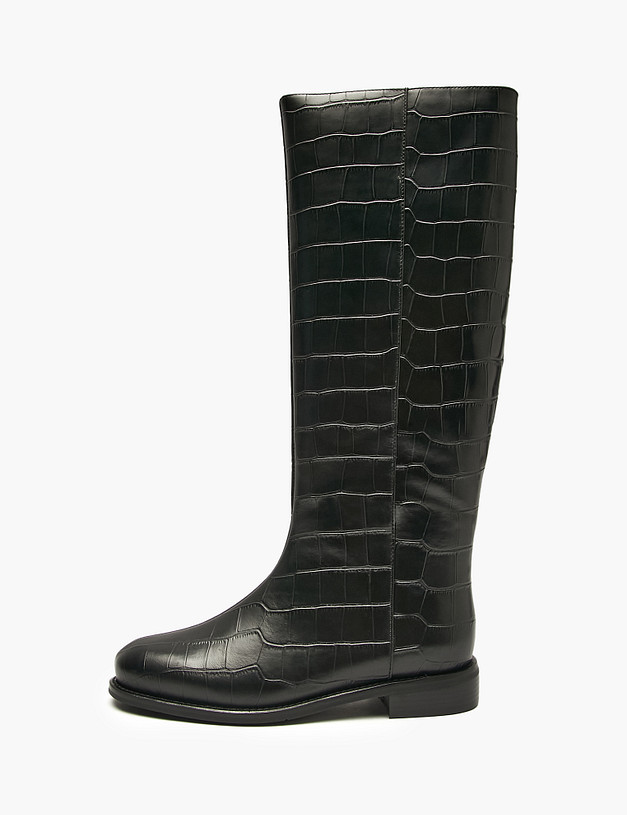 Черные женские сапоги MASCOTTE 233-5281222-0102 | ракурс 1