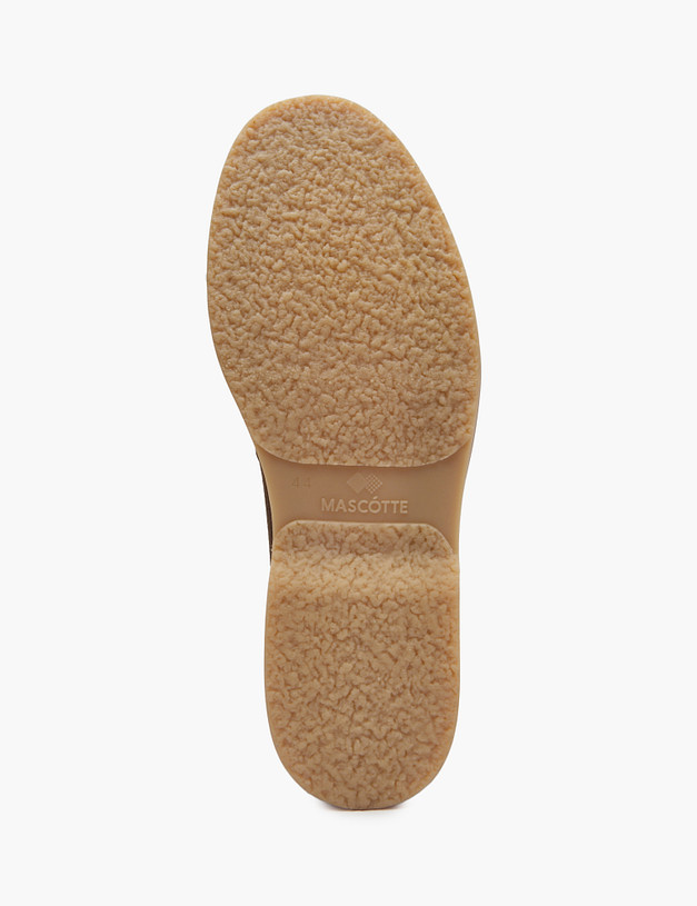 Коричневые мужские велюровые лоферы MASCOTTE 175-5130611-3200M | ракурс 5