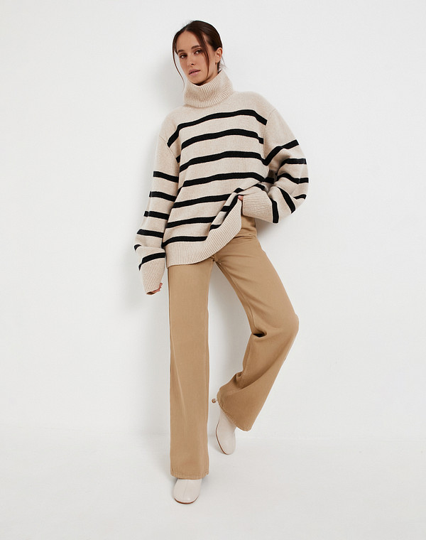 990-5201-7528 Джемпер женский черн/беж, Mascotte