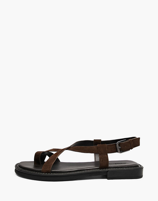 233-6103511-4680M Туфли летние женские велюр/нат.кожа корич, Mascotte