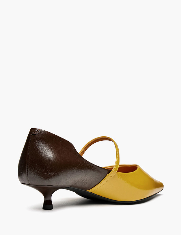 Желтые женские туфли MASCOTTE 100-514612-0418 | ракурс 3