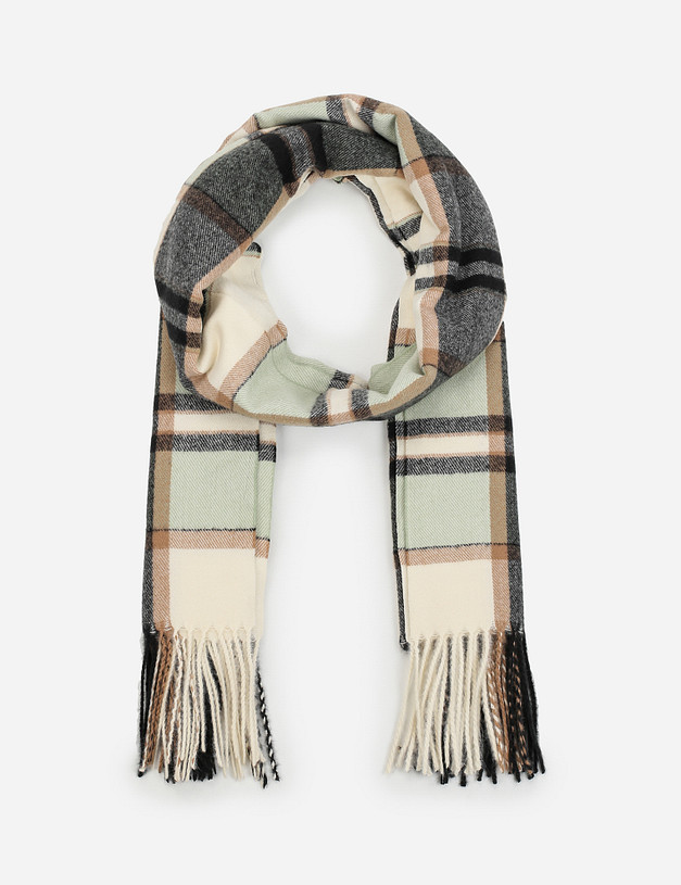 Зеленый женский шарф MASCOTTE 766-1217-2404 | ракурс 2