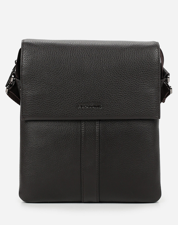 622-0211-109 Сумка мужская нат.кожа/текстиль корич, S, Mascotte