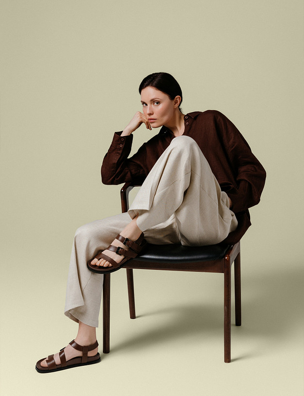 Коричневые женские сандалии MASCOTTE 100-516611-0109 | ракурс 1