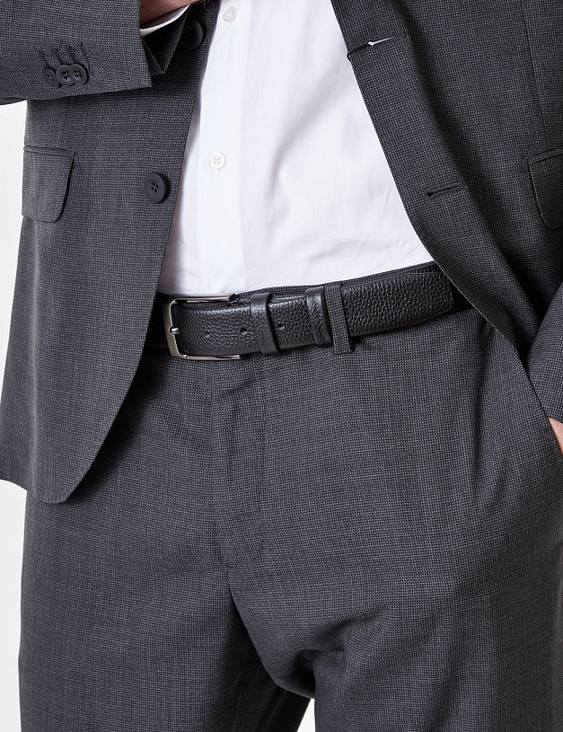 Черный мужской ремень MASCOTTE 727-1233-0102 | ракурс 1