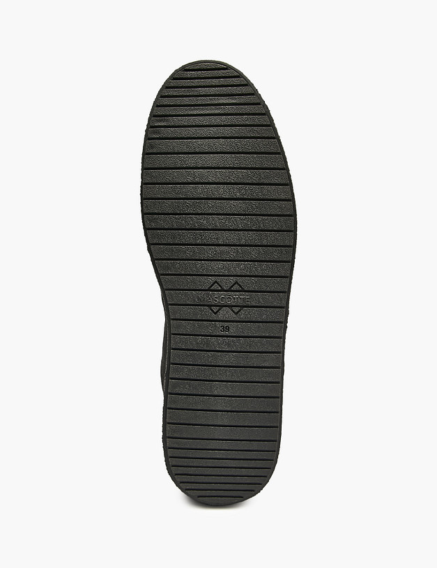 Черные женские полуботинки с коровьим принтом MASCOTTE 64-523221-0221 | ракурс 5