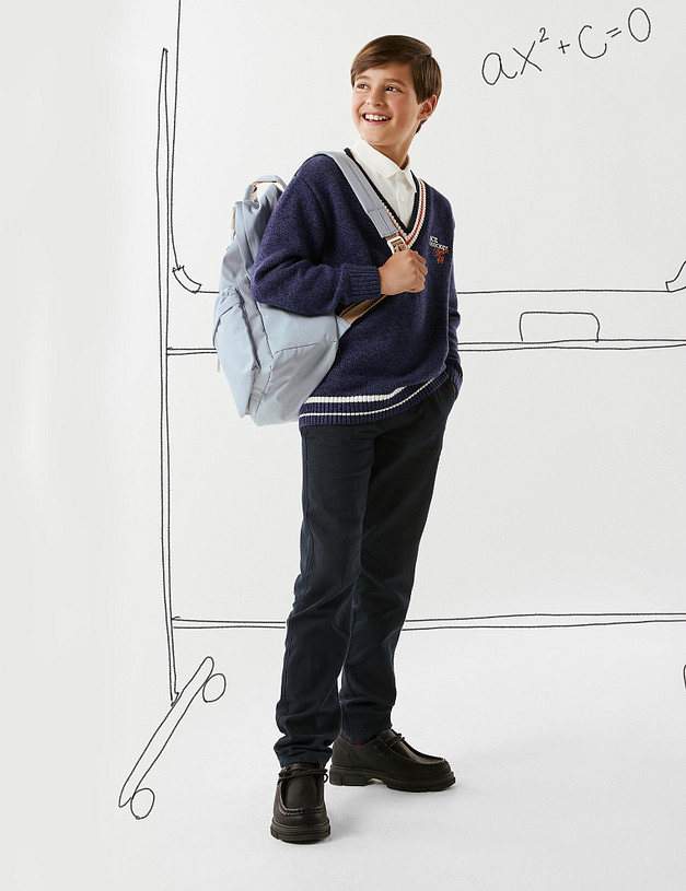 Черные детские полуботинки MASCOTTE 98-520411-0602 | ракурс 2