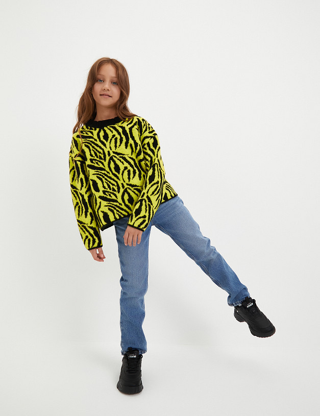 Черные кроссовки для девочек MASCOTTE 234-321521-0602 | ракурс 1