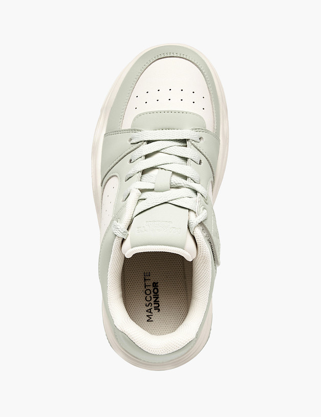 Светло-зеленые детские кеды MASCOTTE 234-514721-0604 | ракурс 4