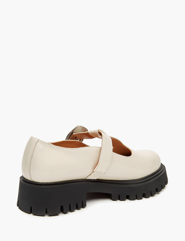 Белые женские туфли Мэри Джейн MASCOTTE 234-123516-3778M | ракурс 3