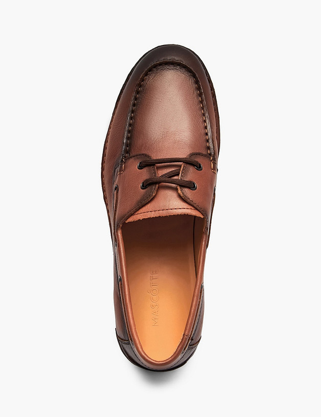 Коричневые мужские полуботинки MASCOTTE 22-6111715-4119M | ракурс 4