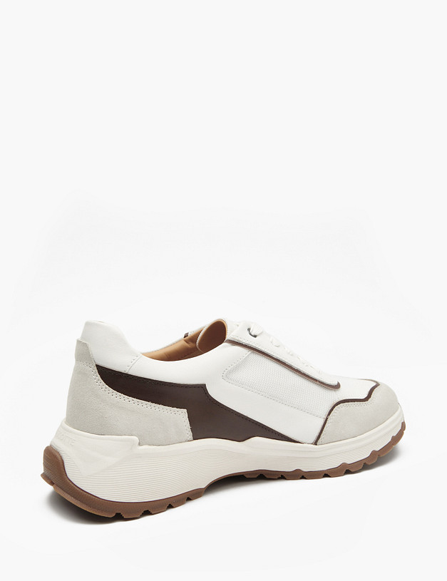 Белые мужские кроссовки с контрастными элементами MASCOTTE 22-5132113-0101 | ракурс 5