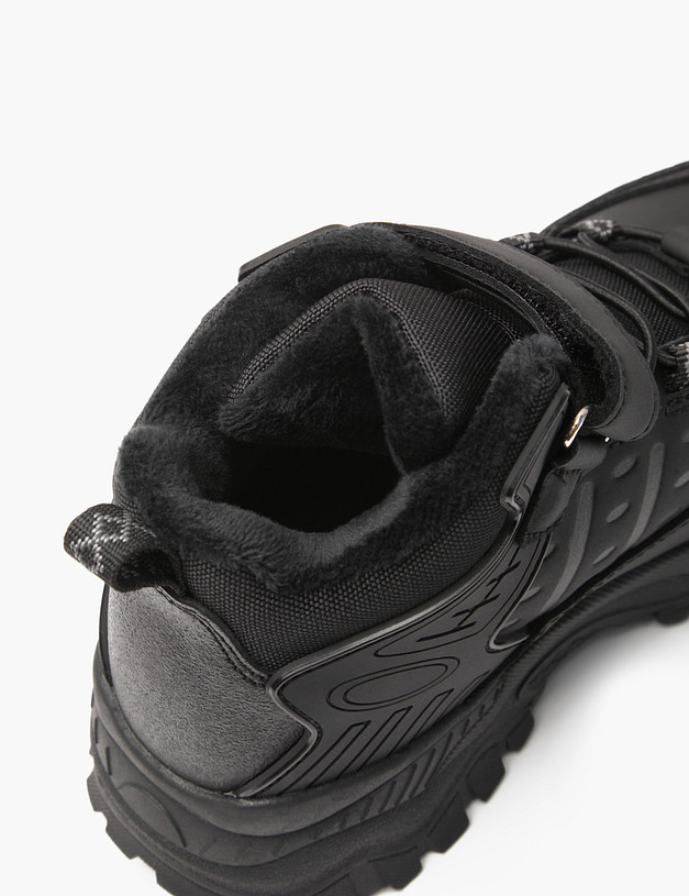 Черные детские ботинки с липучкой MASCOTTE 189-420321-0602 | ракурс 7