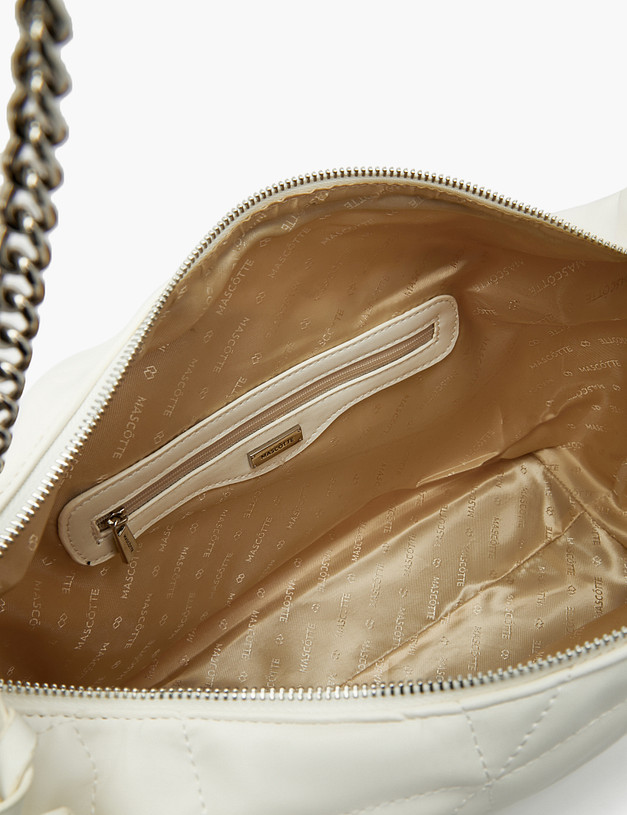 Белая стеганая женская сумка MASCOTTE 670-3103-601 | ракурс 4