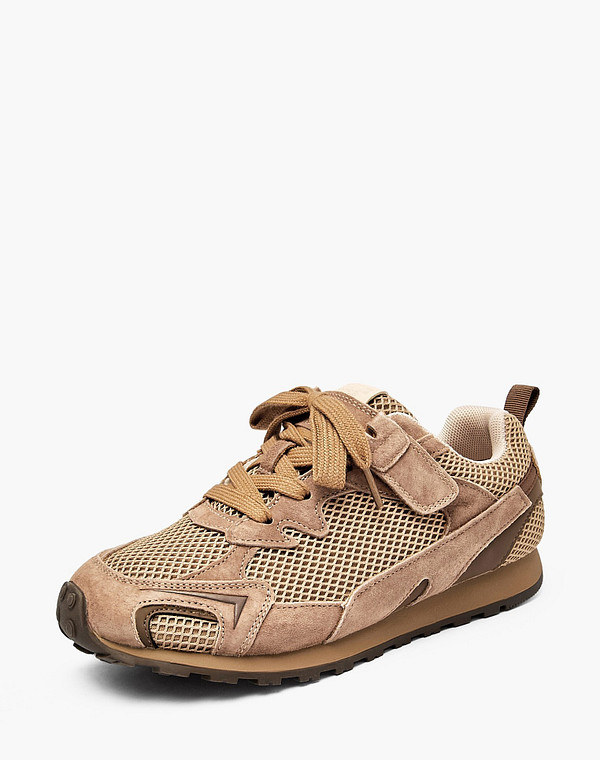 234-617421-0209 Полуботинки для активного отдыха мальч./девич. текстиль-велюр/текстиль св.коричн, Mascotte JUNIOR