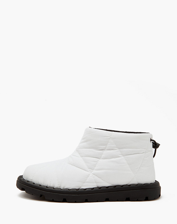 128-321827-0201 Ботинки женские текстиль/ворсин-текстиль бел, Mascotte