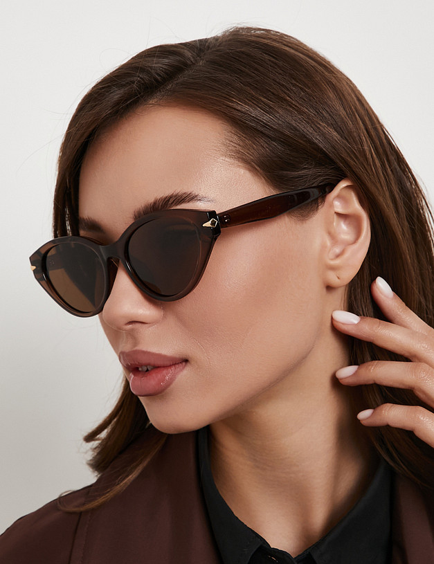 Коричневые женские очки MASCOTTE 793-6131-7709 | ракурс 2