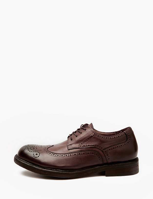 Premium коричневые мужские броги MASCOTTE 128-414611-0109 | ракурс 1 Premium коричневые мужские броги MASCOTTE 128-414611-0109 | ракурс 1